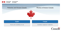 Tablet Screenshot of dfo-mpo.gc.ca